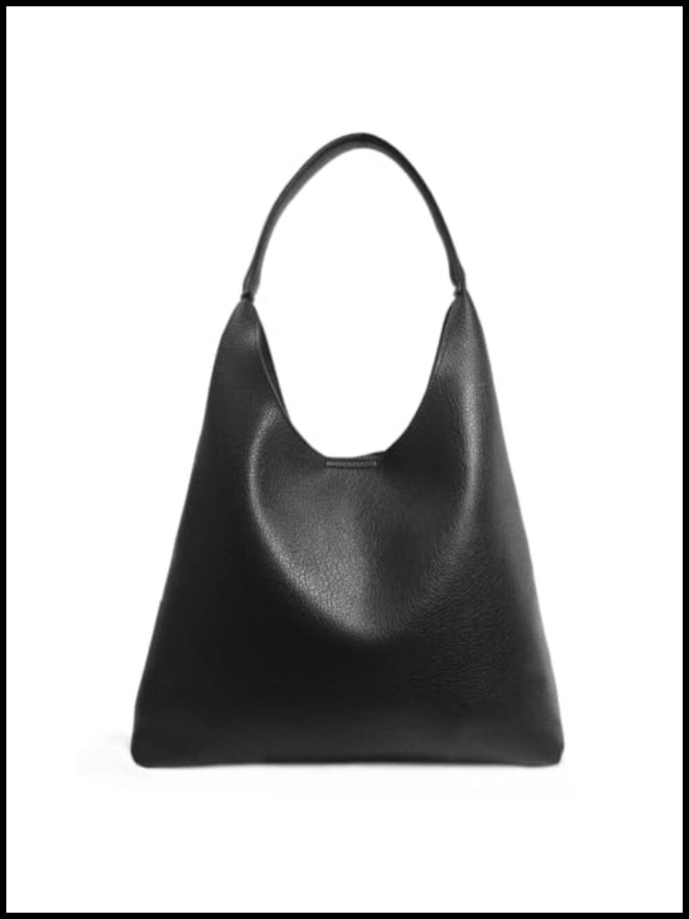 Vegan Leather Hobo Shoulder Bag Slouchy Large Capacity Everyday Purse